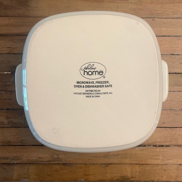 Pair Small Bakeware Pans Beige/White Fabulous Home - Picture 3 of 9